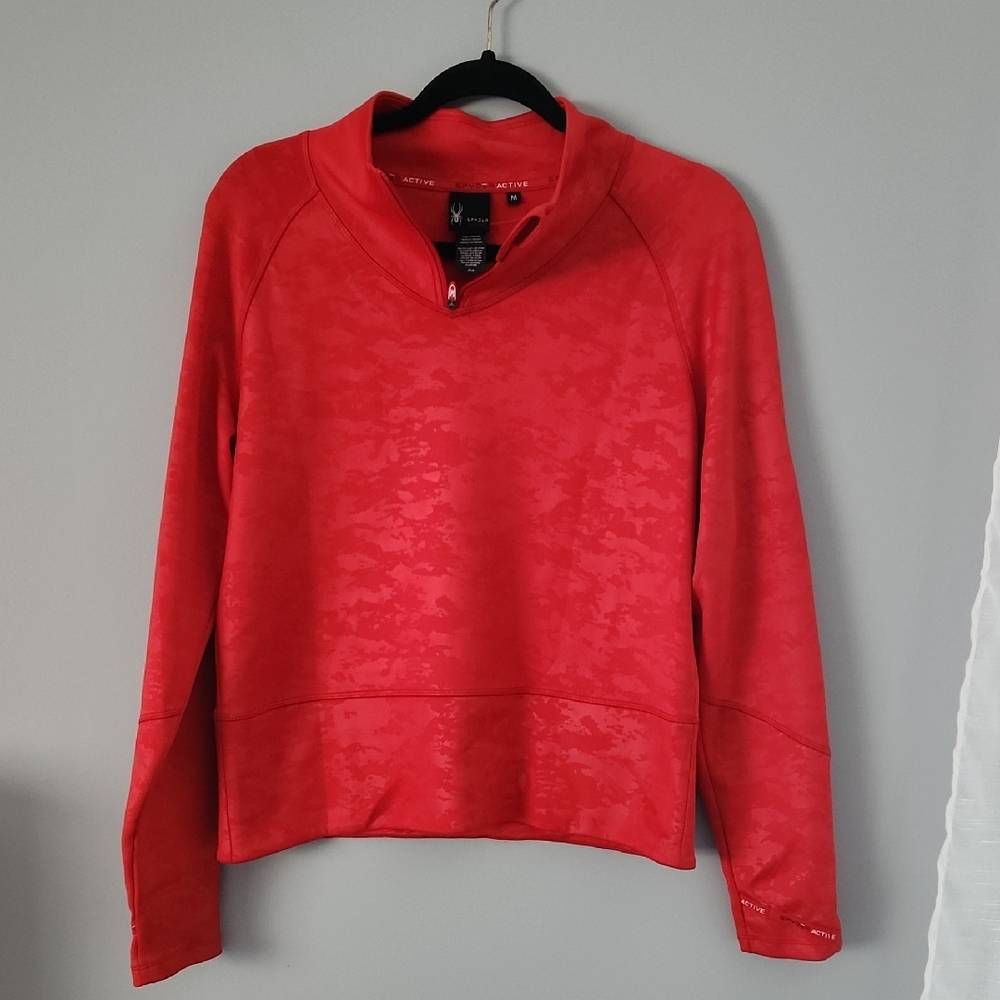 Spyder Active Women's Zip-Up Top - Vibrant Red